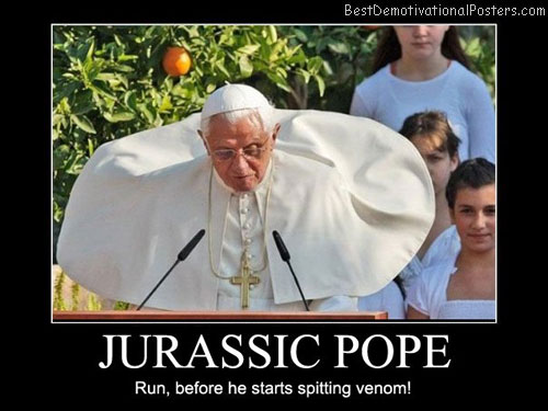 Jurrassic-Pope-Run,-before-he-starts-spitting-venom!