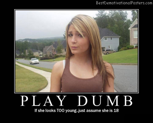 Play-Dumb-Best-Demotivational-poster