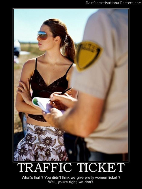ticket-traffic-women-cop-sunglasses-best-demotivational-posters