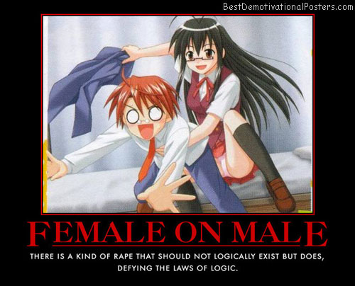 female on male anime