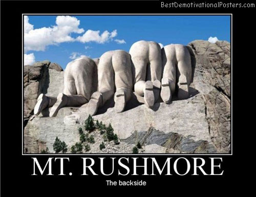 mt.rushmore backside funny-buttocs-posters