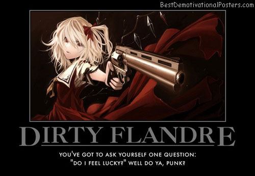Dirty Flandre Gun anime poster