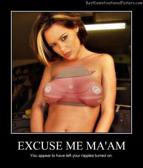Body Painting car Demotivational Poster