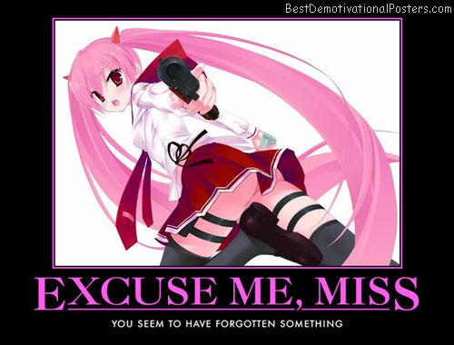 Excuse Me Miss anime poster