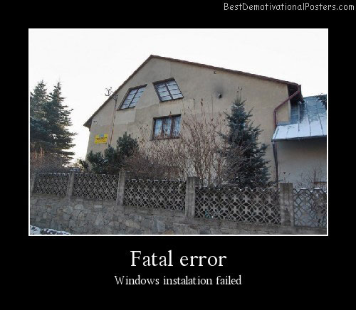 Windows Error Best Demotivational Poster