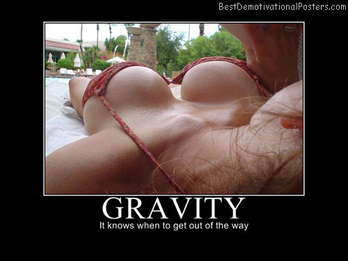 Gravity Knows Best Demotivational Posters