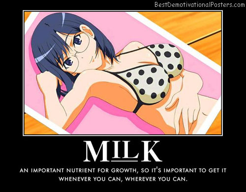 Milk important anime