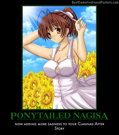 Ponytailed Nagisa anime