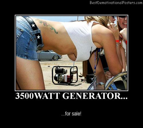 3500watt Generator Best Demotivational Posters