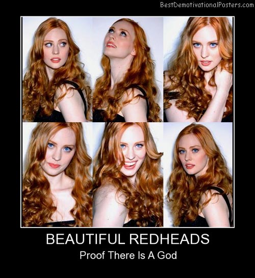 Beautiful Redheads Poster