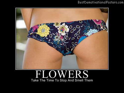 Flowers on pants
