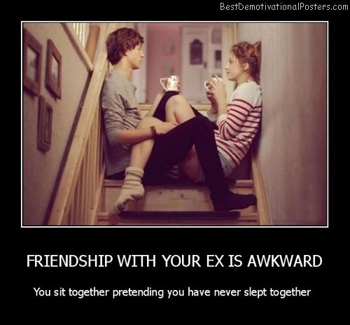 Friendship With Your Ex Is Awkward Best Demotivational Posters