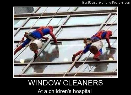 Windows Cleaners Funny Demotivational Poster