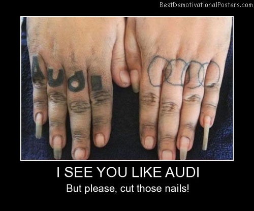 I See You Like Audi Best Demotivational Posters