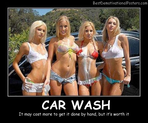 Car Wash Girls Demotivational Poster