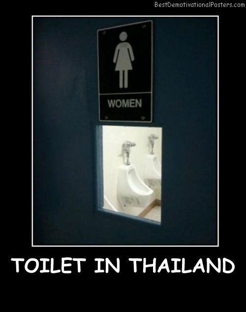 Toilet In Thailand Best Demotivational Posters