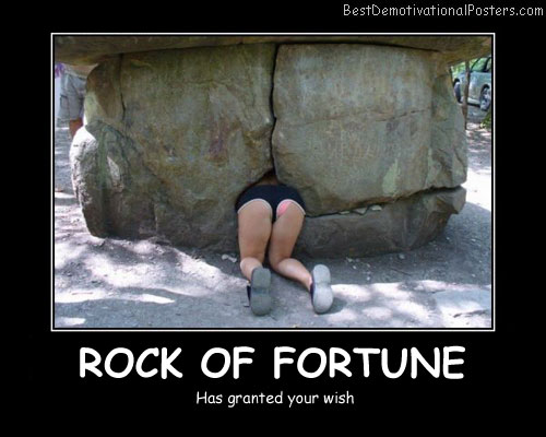 Rock Of Fortune Best Demotivational Posters