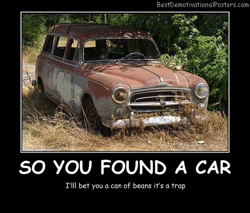 So You Found A Car Best Demotivational Posters