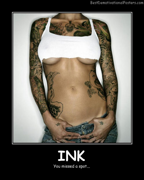 Ink On Female Body Best Demotivational Posters
