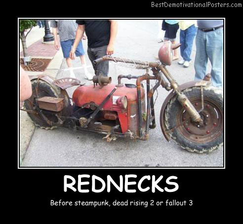 Rednecks Bike Demotivational Poster