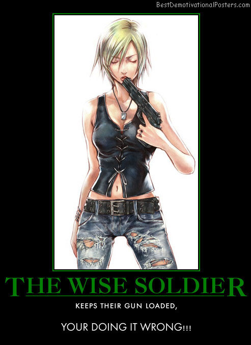 The Wise Soldier - Best Demotivational Posters